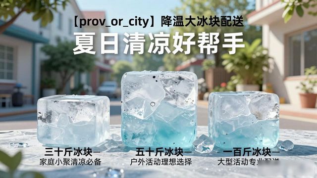 姑苏降温大冰块配送_海鲜排档降温解决方案_高温天气大冰块配送